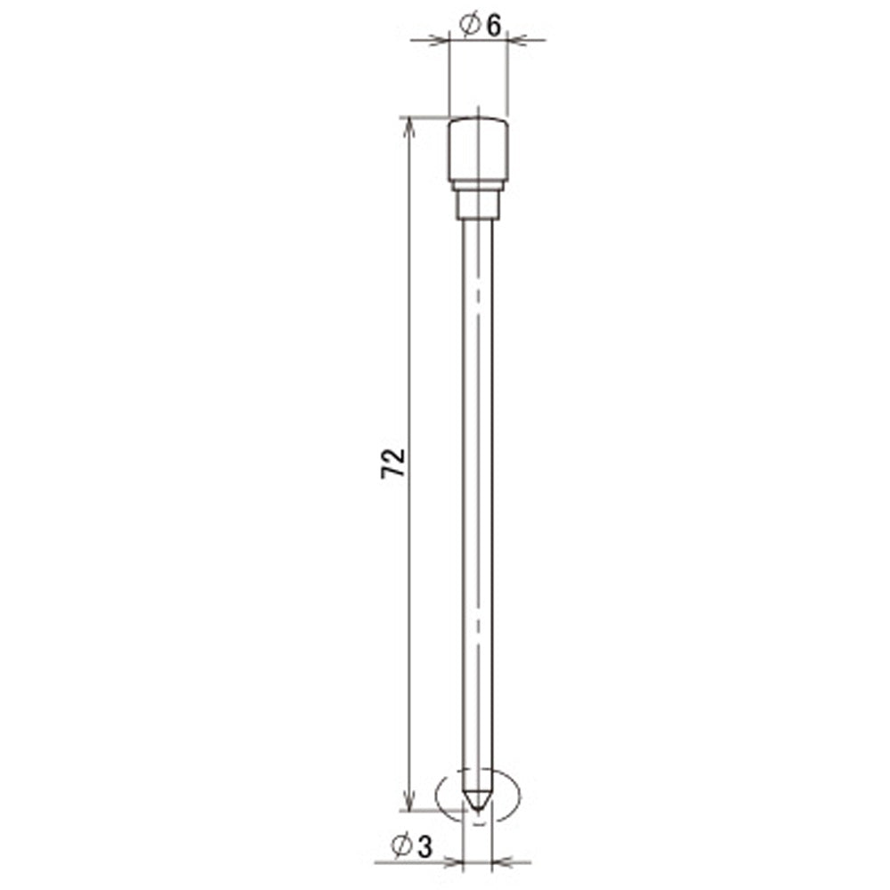 Carbide pin extra length