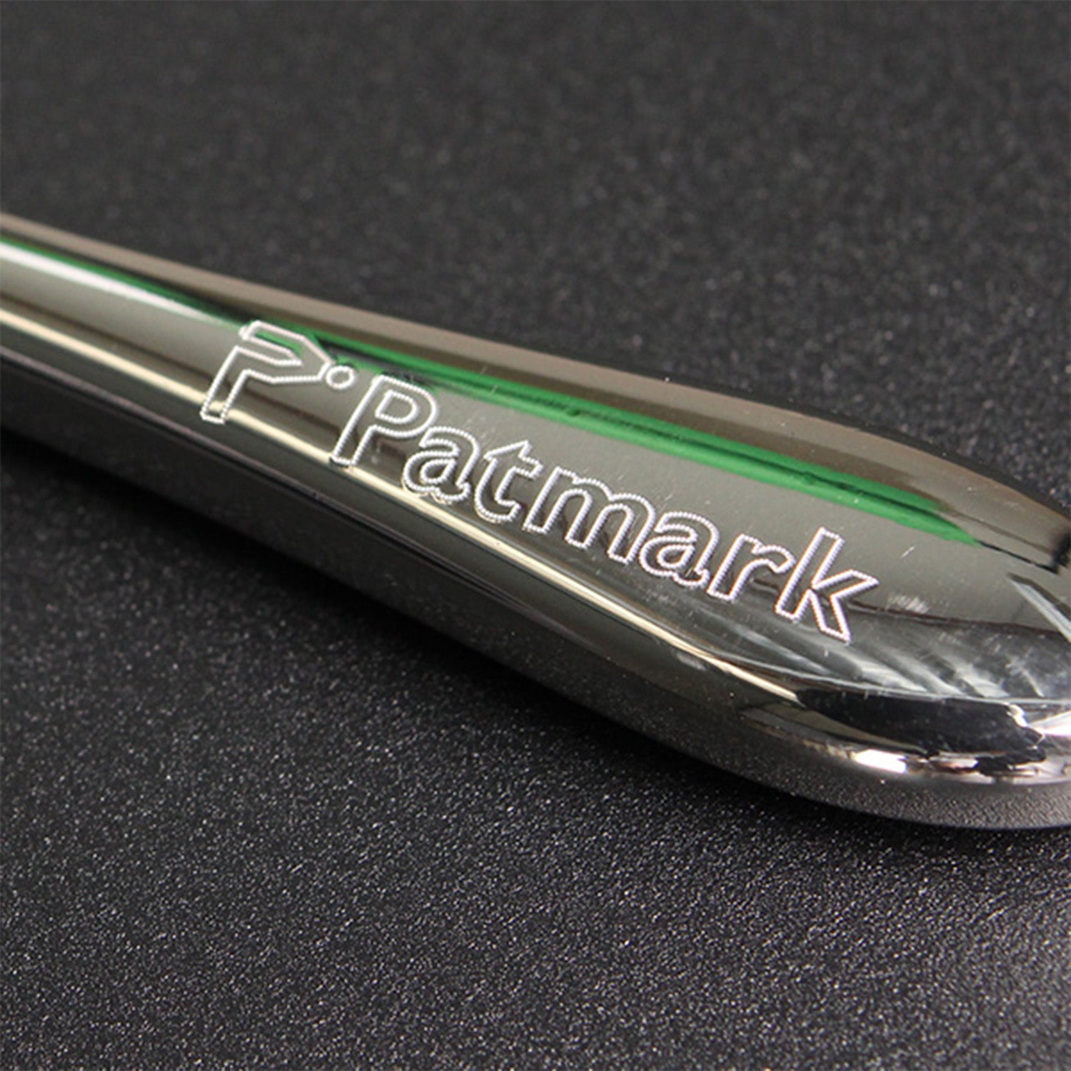 Patmark marking exmaple on cuved handle