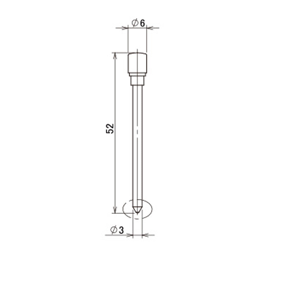 Carbide pin standard length